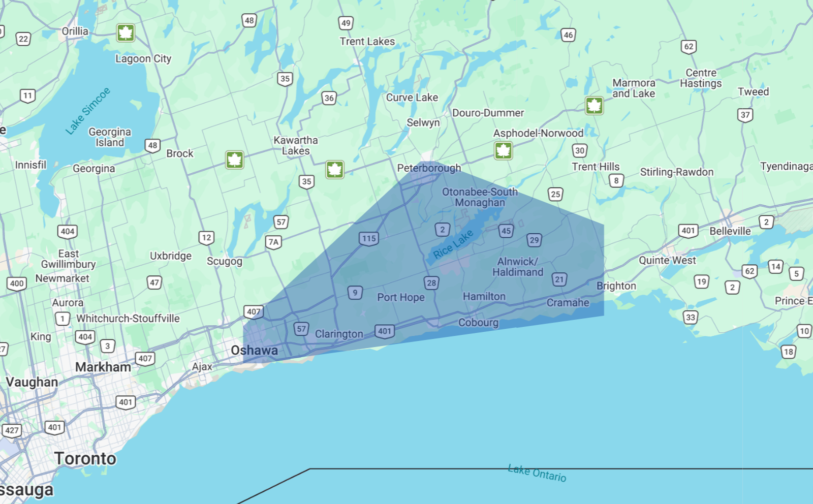 Service Area Map